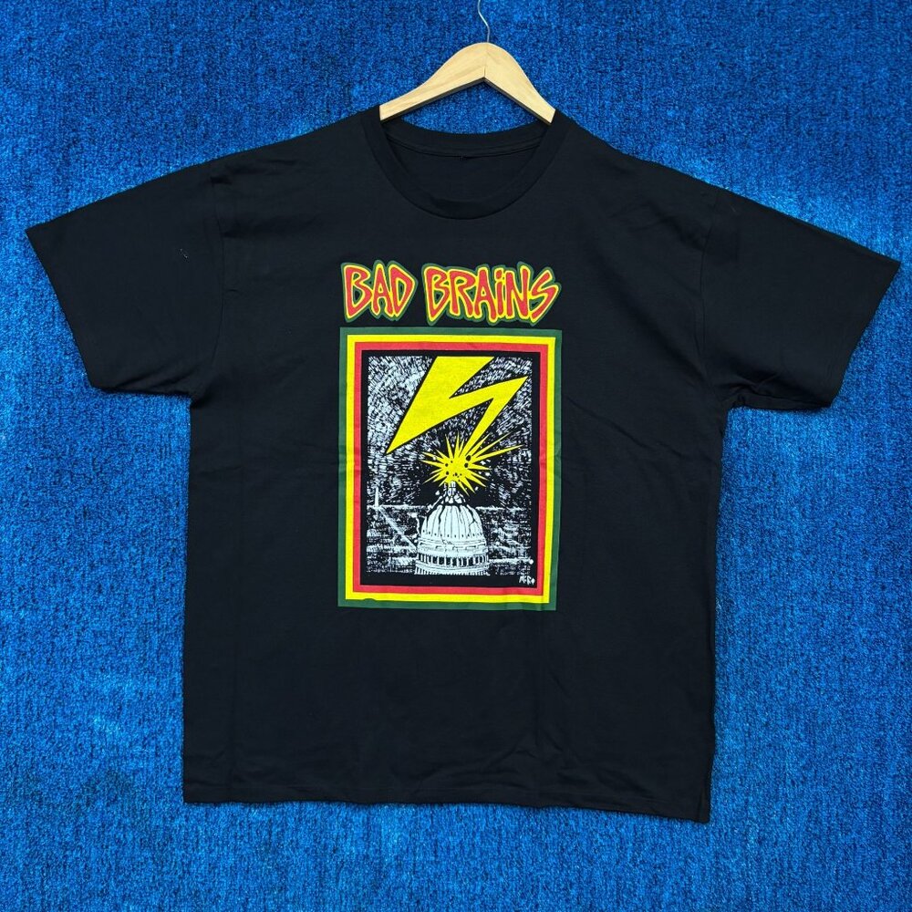 Bad Brains Self Titled Album Graphic Rock Band T-Shirt Size XL